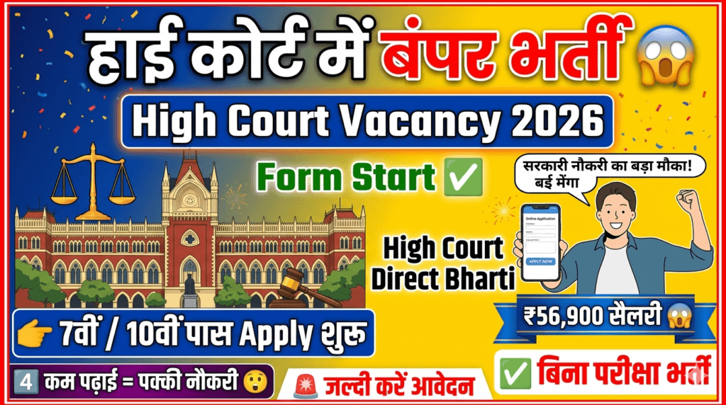 High Court Recruitment 2026