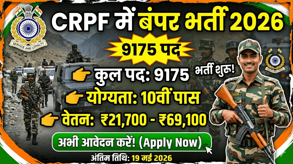 CRPF Tradesman Recruitment 2026: Big Update CRPF Tradesman Recruitment 2026: Big Update