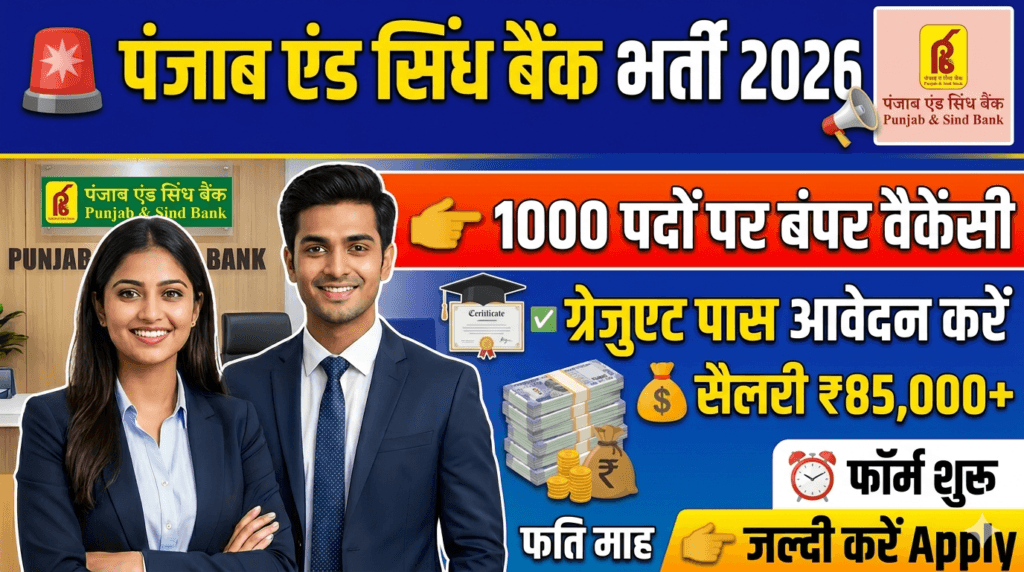 Punjab and Sind Bank Recruitment 2026