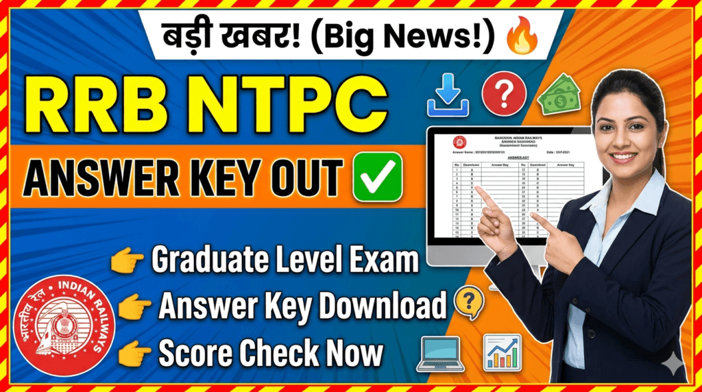 RRB NTPC Graduate Level Answer Key 2026