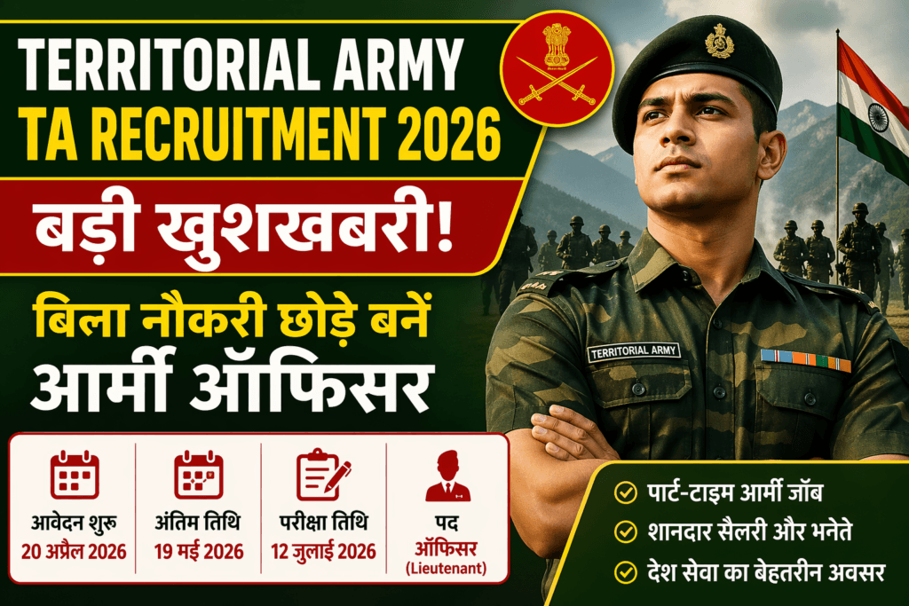 Territorial Army (TA) Recruitment 2026 Great News