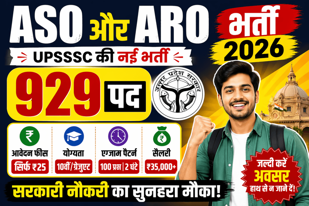 UP ASO ARO Recruitment 2026  Great News