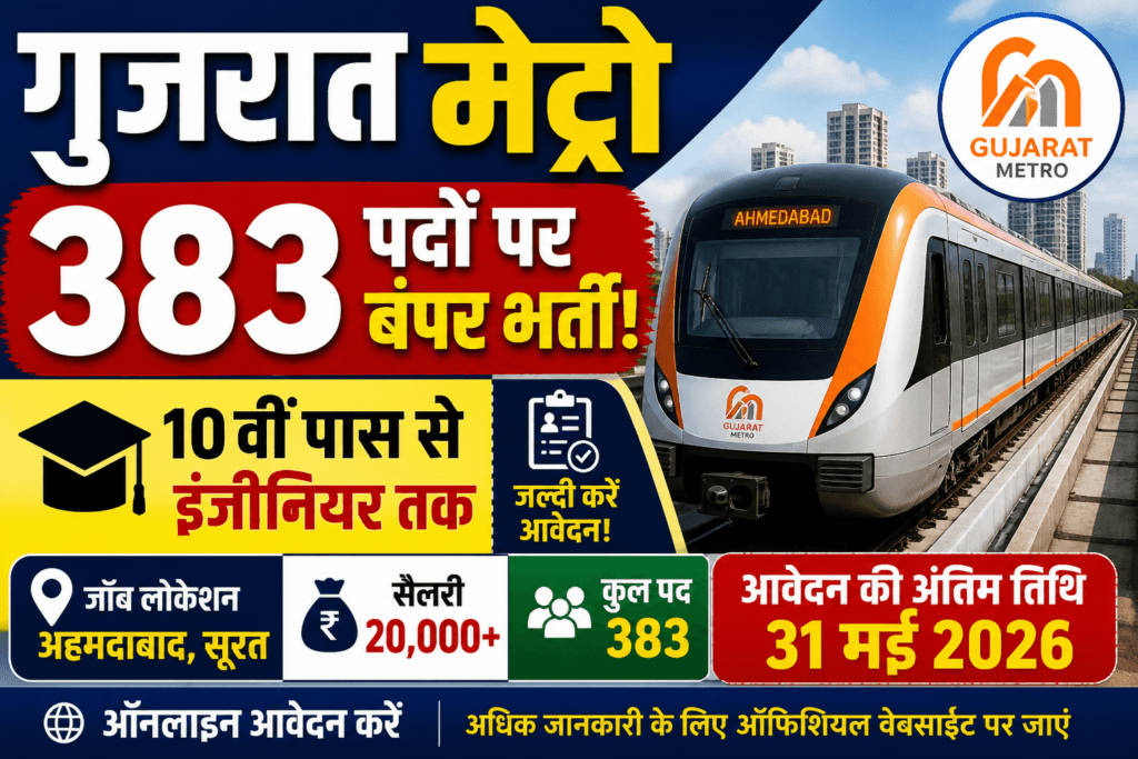 Gujarat Metro Recruitment 2026