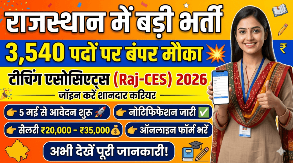 Rajasthan Teaching Associates 2026
